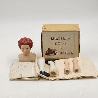Abigail Adams Bisque Doll Kit Yield House Includes Head Arms Legs and Pattern