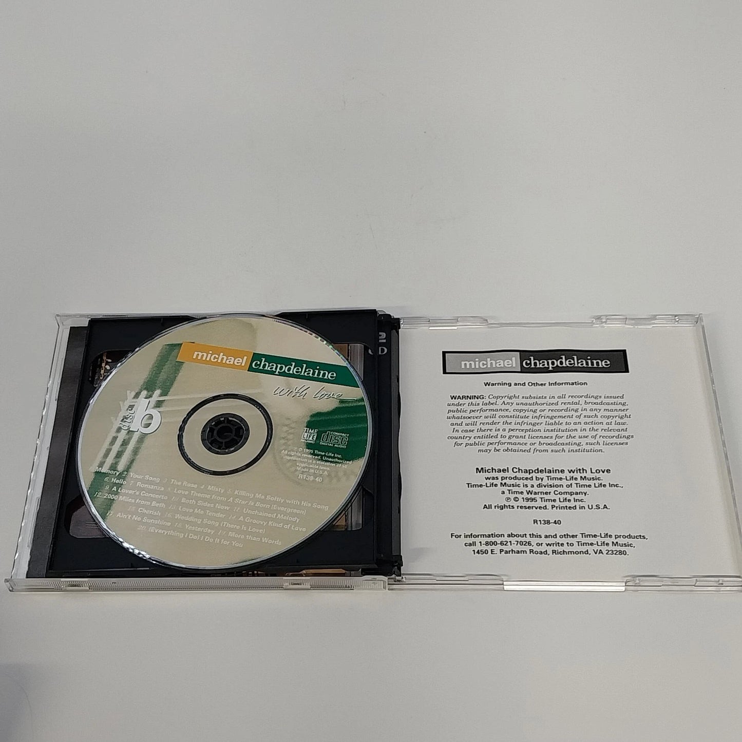 Michael Chapdelaine With Love 2 CD Set Time Life Music R138-40 Instrumental 1995