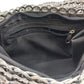 Unique Clutch Purse Shoulder Bag Pop-Top Aluminum Can Tabs Silver Zipper Bag 8"