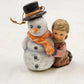 Berta Hummel MY FIRST SNOWMAN Christmas Ornament 2000 Goebel Porcelain 2.75"