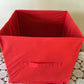 3 Pks Red Collapsible Storage Cubes Essentials Fabric Containers 10.5" x 11"