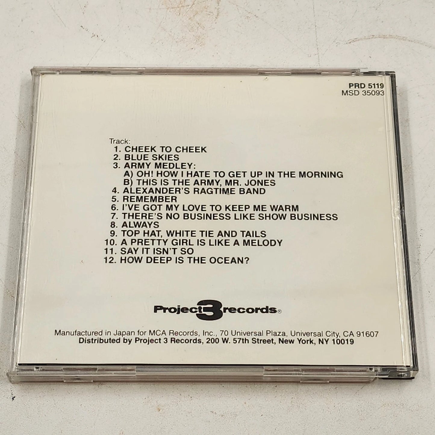 Enoch Light & Light Brigade The Music of Irving Berlin CD Japan Import 12 Songs