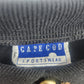 Cape Cod Sportswear Houndstooth Polo Sweater Navy Brown Gold Buttons Collared
