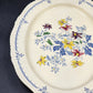 Ridgway’s Cornwall Oval Platter 14" Blue Gadroon Edge Floral Center Sheldon UK