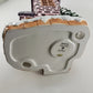 Toy Shop Christmas Cozy Lites Band Design 12" Ceramic Tea Light House 2001 China