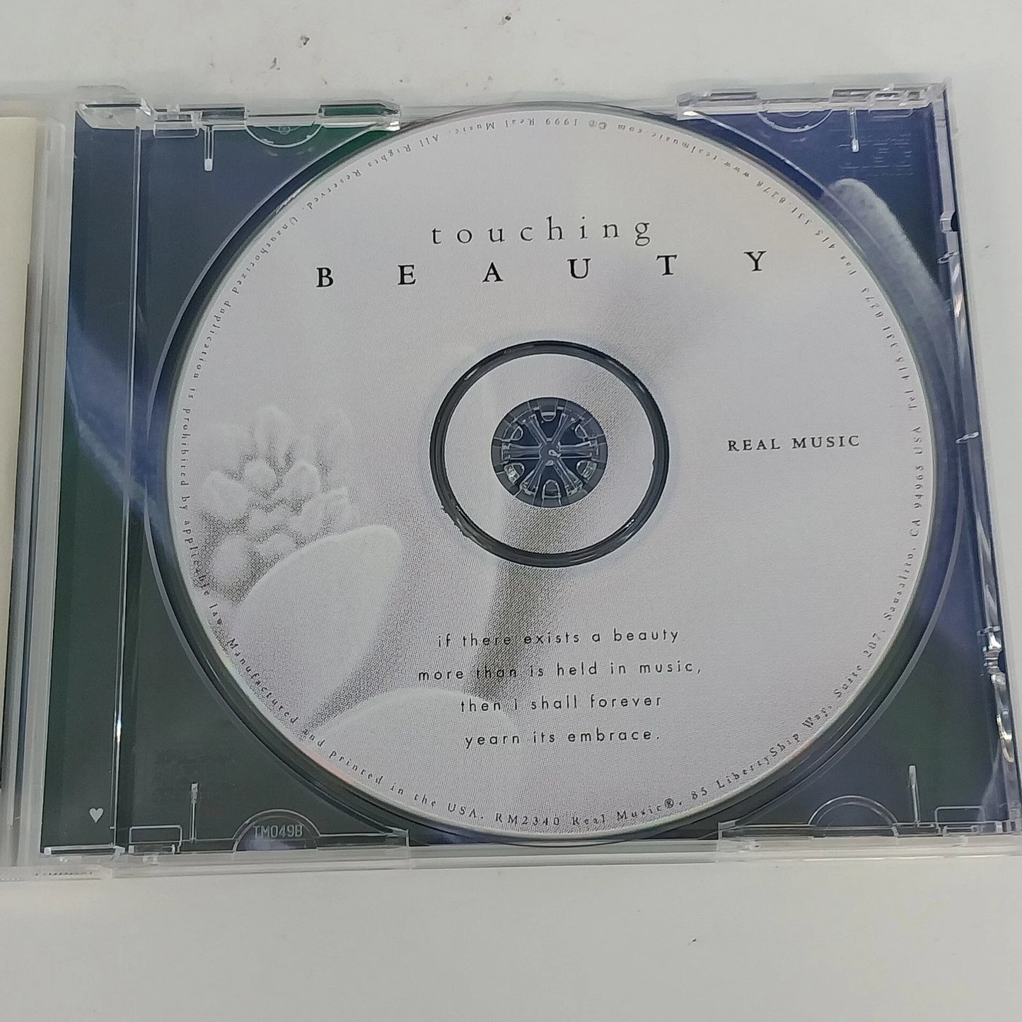 Touching Beauty Various Artists Real Music New Age Instrumental CD 1999 13 Track