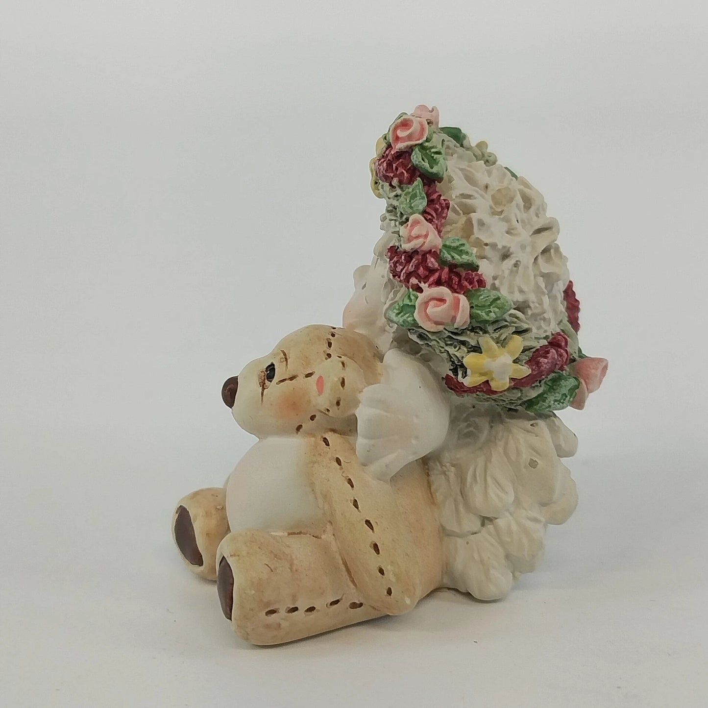 Dreamsicles Playmates Cherub Teddy Bear Figurine DC020 1.75" 1996 Vtg Cast Art