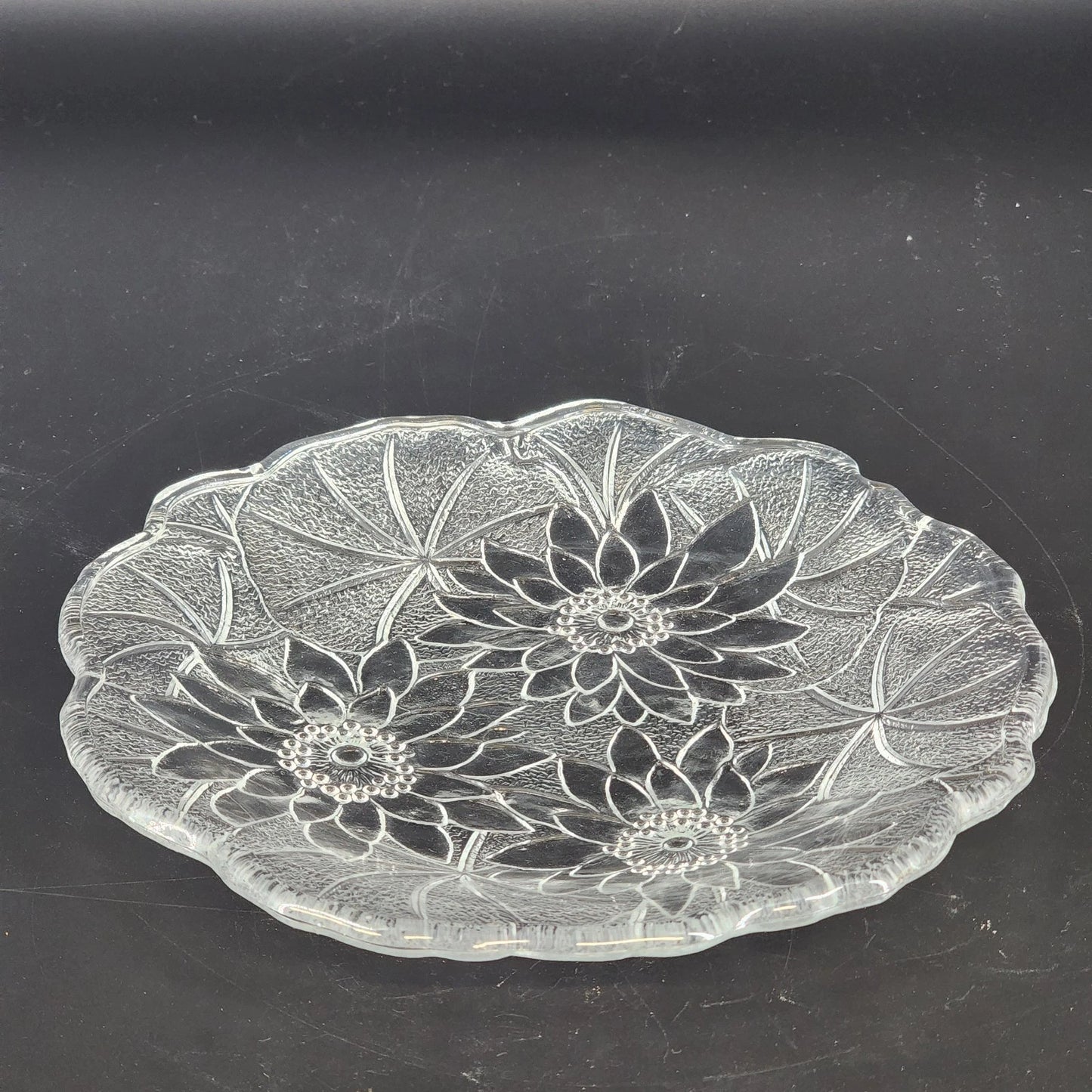 Indiana Glass Lily Pons 8 Inch Clear Depression Salad Plate