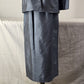 Blue 3 Piece Silk Suit Women's Size 4 Rena Rowan 2 Button Top Slacks Long Skirt