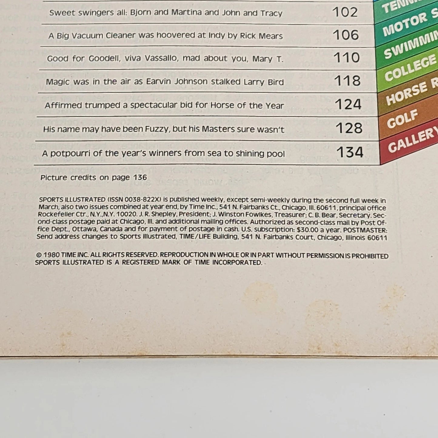 Sports Illustrated Year in Sport 1979 Special Issue Vintage Magazine Mar 13 1980