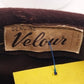 Genuine Velour Ladies Brown Felt Hat with Leaf and Round White Pearl Accent