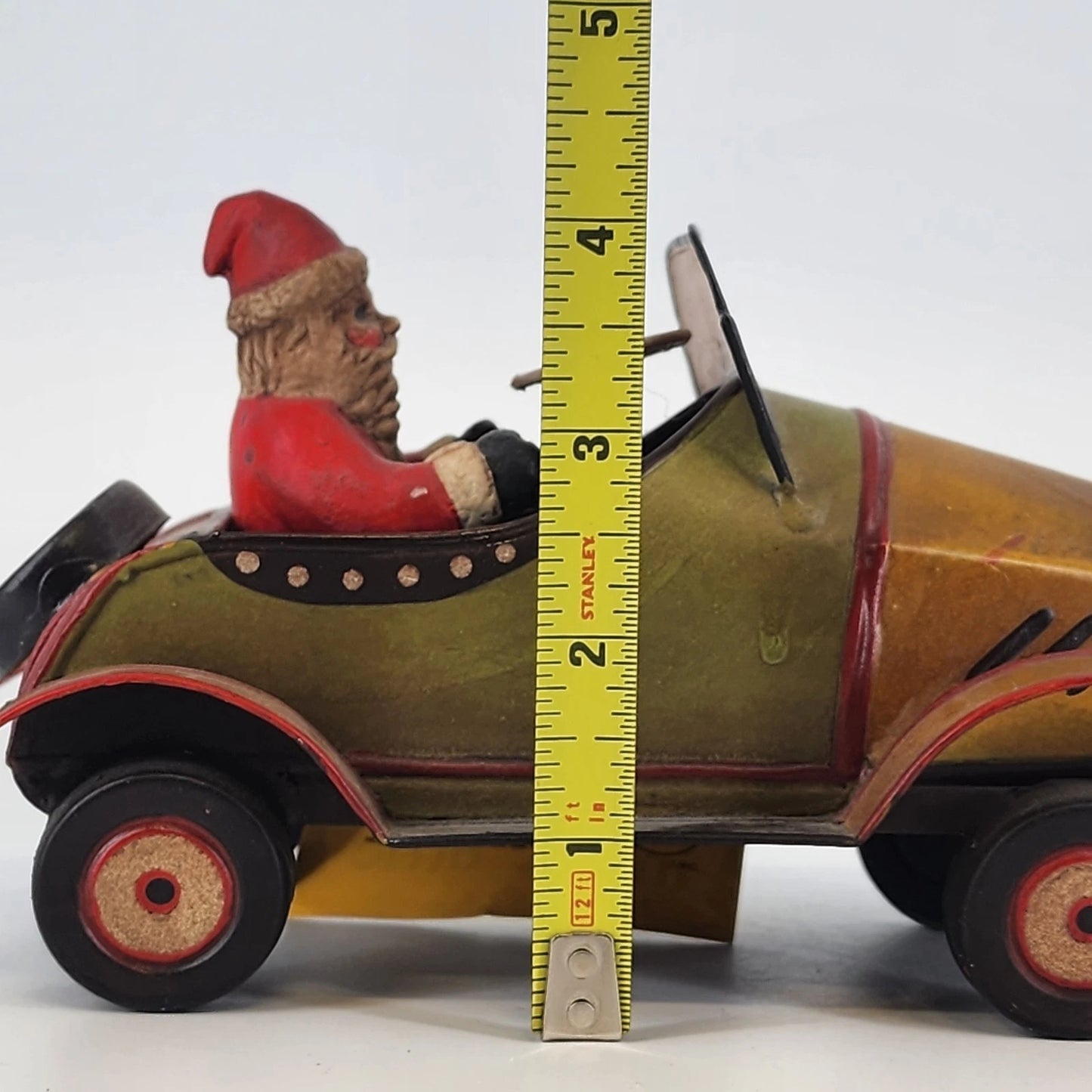Dept 56 Toys in the Attic Santa in Car Tin Figurine Vintage