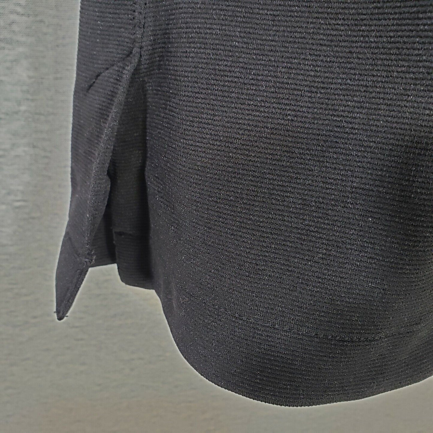 Women Chef Capri Small Black Knit Pull On Fame Fabrics Elastic Waist 28"W x 22"I