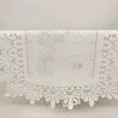 Set of 2 Heritage Lace Nautical Lighthouse Placemats 14"x20" White Polyester NWT