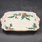Villeroy & Boch Holly Square Handled Cake Plate 8.5" Vitro Porcelain EUC