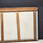 Enamel Tabletop Counter Vintage Rustic White Black Edges Wood Frame 38" As-Is