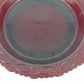 Avon Cape Cod Ruby Red Glass Bowl Pie Plate Roman Rosette Pattern Collectible