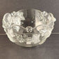 Mikasa Parisian Ivy Crystal Glass Serving Bowl Clear w Frosted Leaves 8¾" S5199