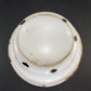 Depression Era Enamelware 7¼" x 2½" Metal Pan White Red Trim Round Bruised Areas