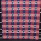 Red White and Blue with Stars Linen Table Runner Vintage July 4th Themed 92"x20"