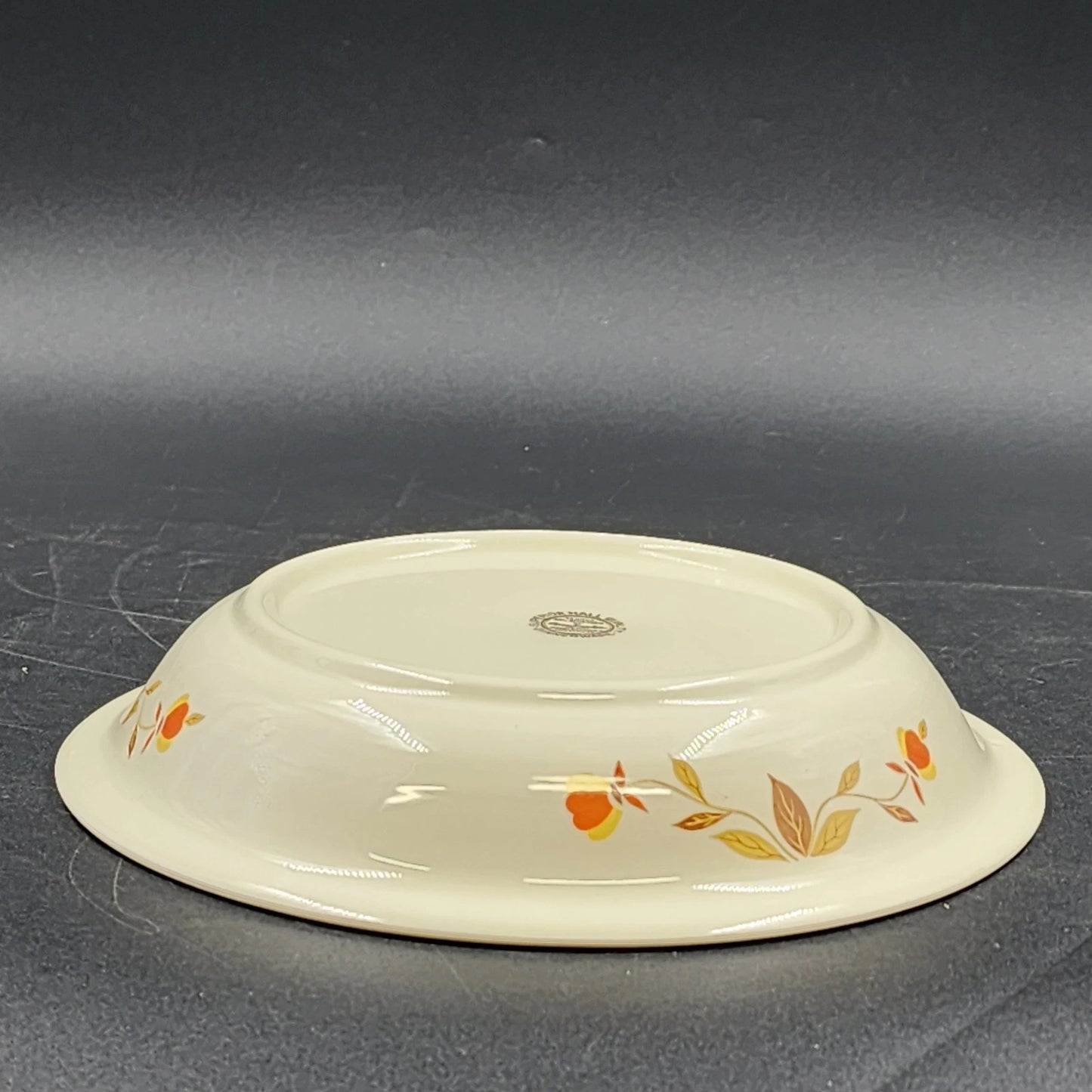 Autumn Leaf Pie Baking Plate 9.5" Hall's Superior Jewel Tea MCM Kitchenware Vtg