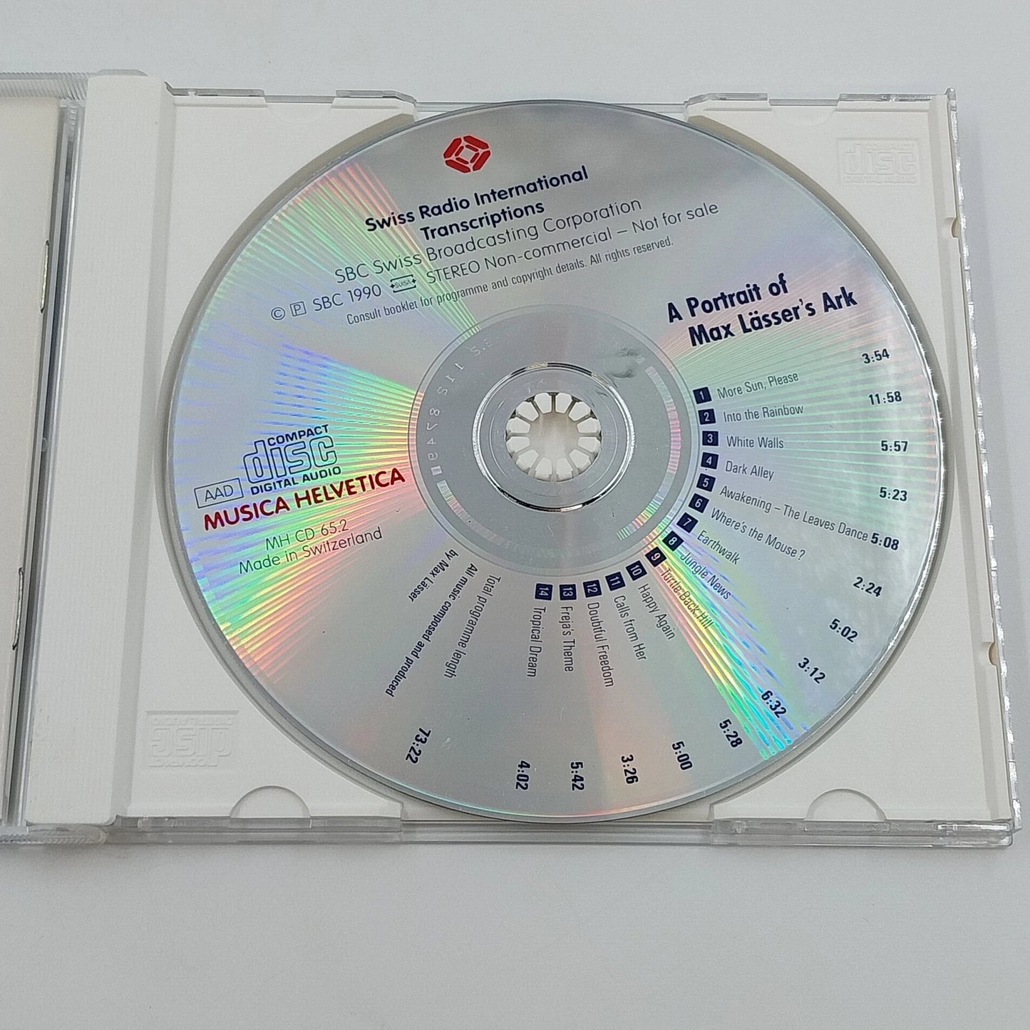 Max Lässer's Ark A Portrait CD 1990 Musica Helvetica Promo MH CD 65.2