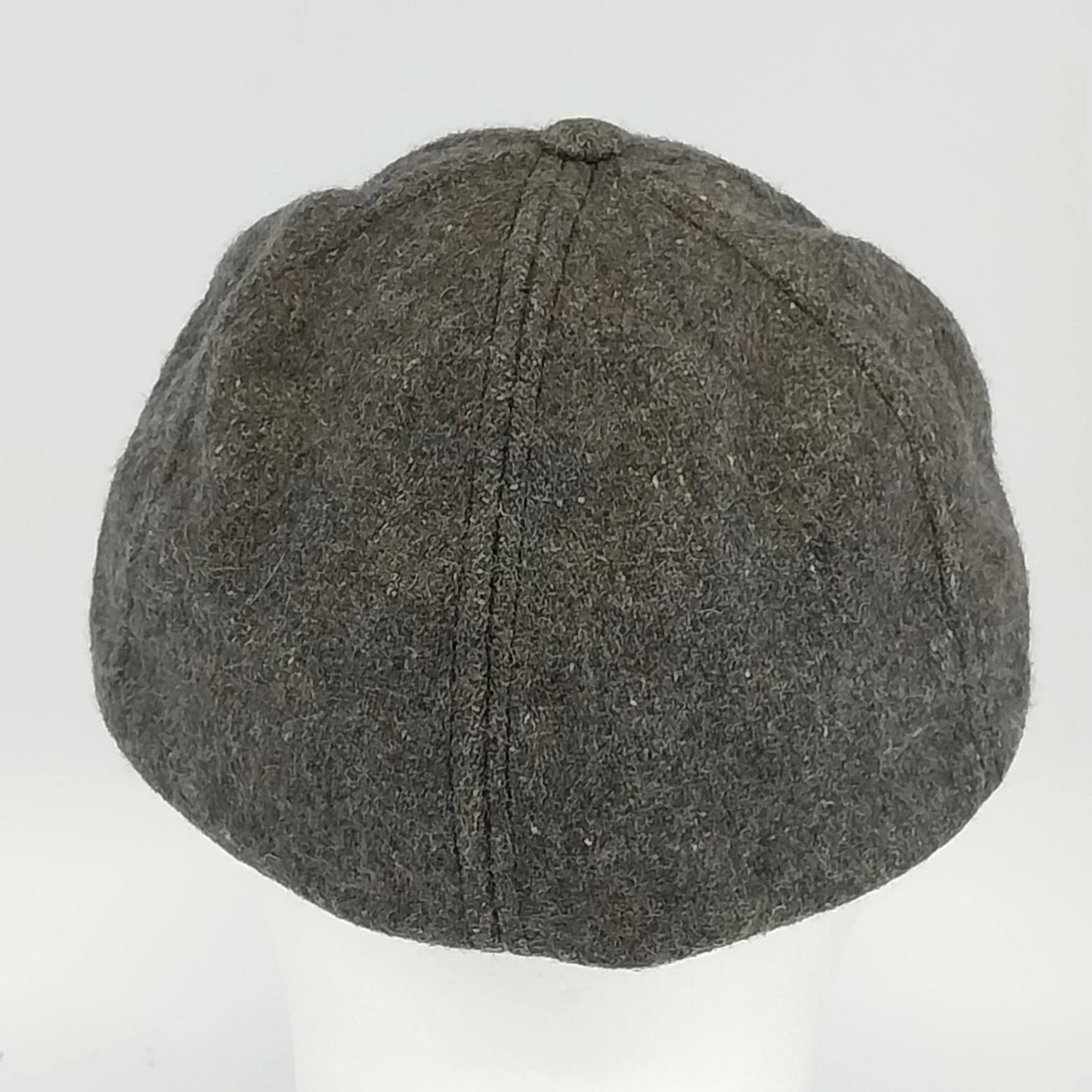Wool Nylon Ear Flap Cap Charcoal Gray Winter Hat XL Heavy Soft Warm USA Vintage