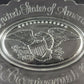 Avon 1776 Bicentennial 1976 Clear Glass Oval Plate w Eagle USA & Scalloped Edge