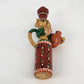 Channapatna Handmade Wooden Doll Woman Carrying Water Pots Karnataka India 8.5"