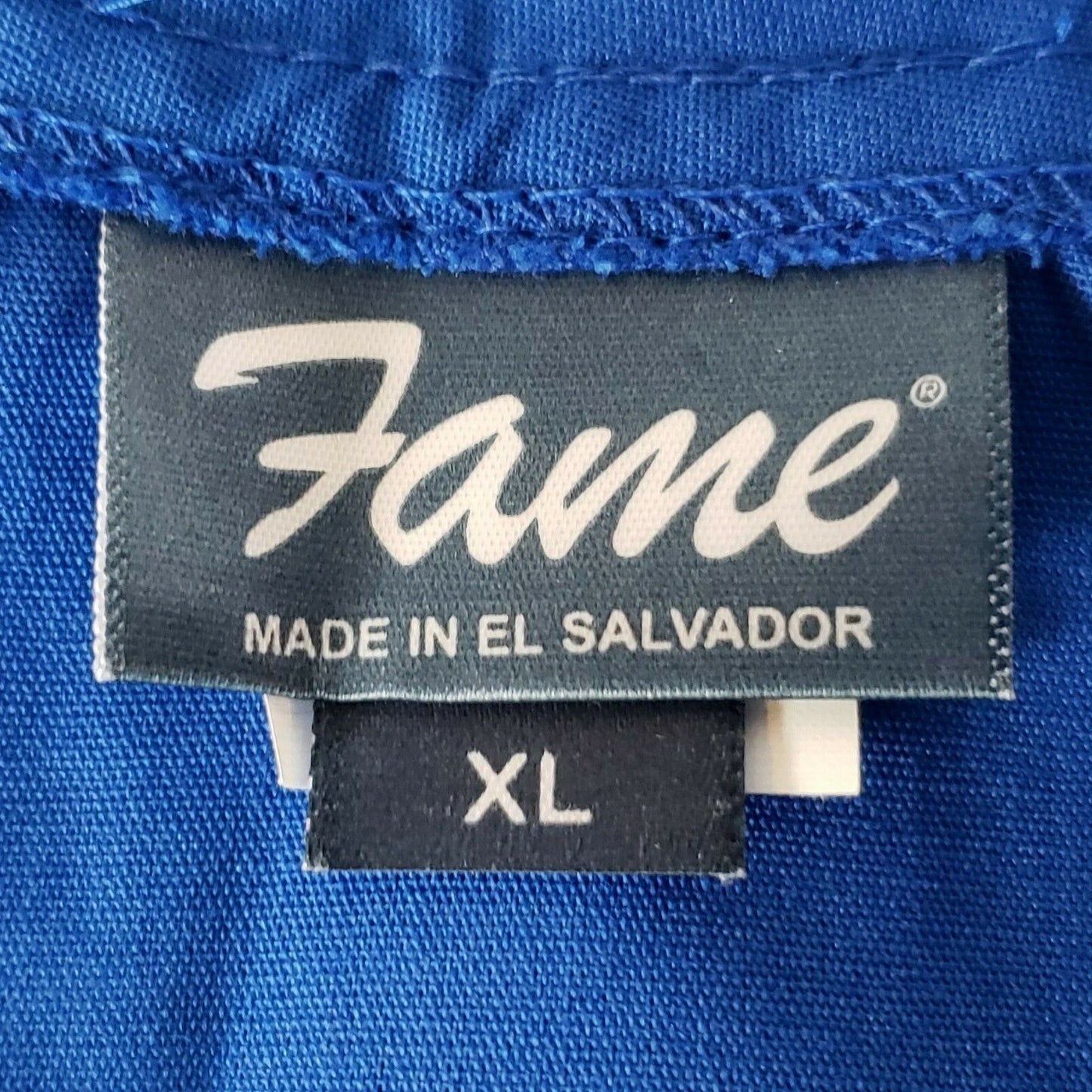 Royal Blue Women's Smock XL Fame Fabrics K72 ¾ Length Sleeves Counter Coat
