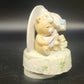 Artmark Teddy Bear Rainbow Porcelain Rotating Music Box Over the Rainbow 5.5"