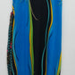 Tropical Floral Silk Maxi Dress M-L Caftan Mrs Roper Style Long Summer Belt