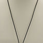 2 Pendant Necklaces Turquoise Stone Cross & Black Cord Beaded Mix Shaped