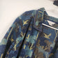 Christopher & Banks Women's Fleece Jacket XL Blue Floral Birds Nature Full Zip