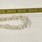 Chocker Necklace 6" Nylon Chain with Faceted Iridescent Glass Beads Adjustable