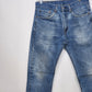 Levi’s 505 Men Jeans 32x30 Light Wash Distressed Blue Denim Classic Straight Leg