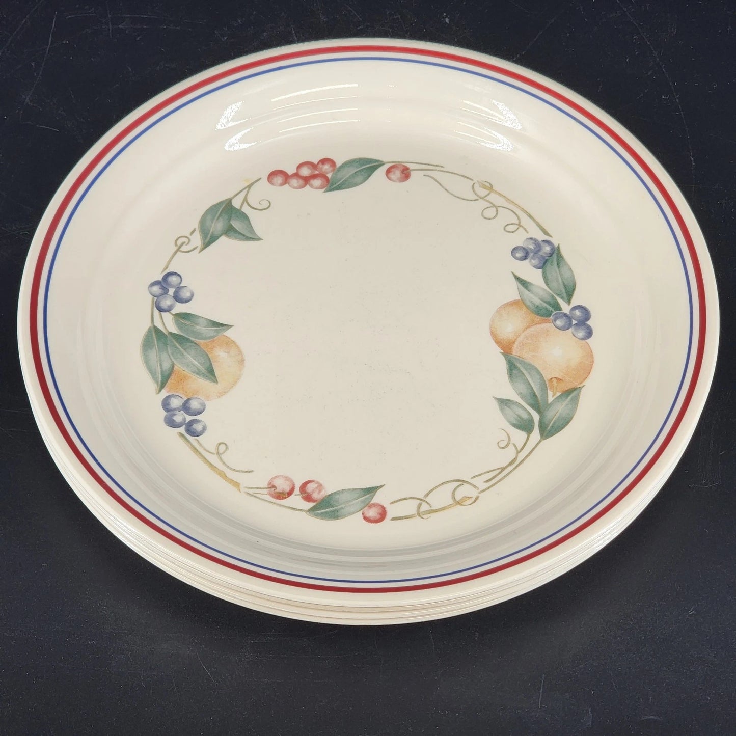 Corelle Abundance 8.5 Inch Luncheon Plates Set of 4 Vintage