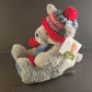 St Jude Children's Gentle Treasures Plush Teddy Bear Red And Blue Hat Scarf