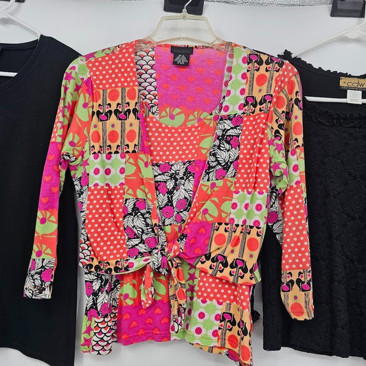 5 Pc Women’s Tops Sweaters Lot Size Medium Dolcetti Jaipur KiKit Style & Co Y2K Casual, 1990s