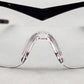 Crews Winchester 110 Safety Glasses Black Frames Clear Scratch Resistant Lens