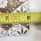 Gold White Floral Glass Serving Platter & 2 Side Dishes 3 Piece Set 22" Vintage