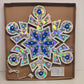 Winter Wonder Lane 19" Holographic Snowflake Window Decor 100 Lights 20" NOS