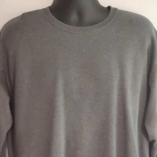 Men's Fleece Crewneck Sweatshirt Gray Size Large Fruit Of The Loom