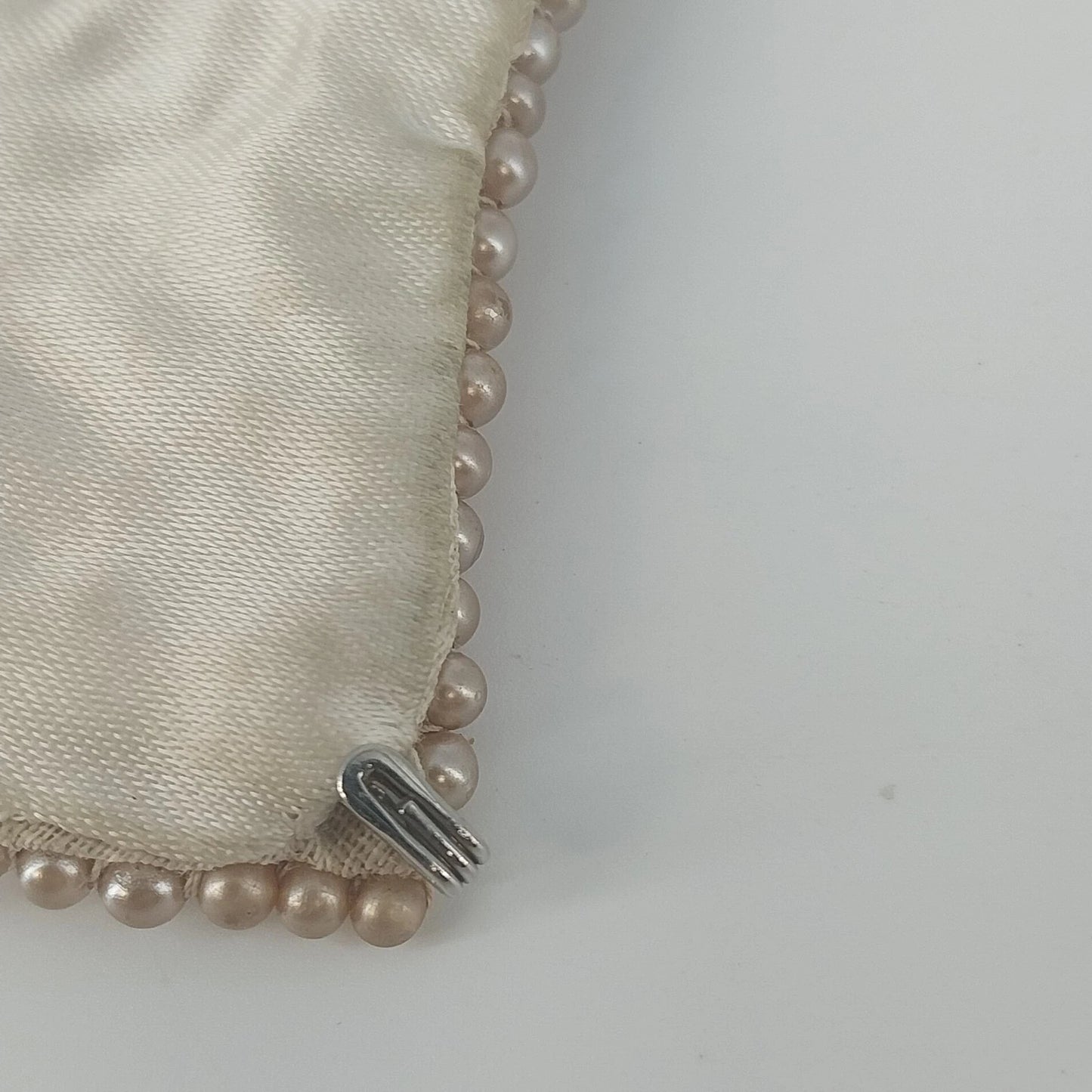Faux Pearl Beaded Collar Necklace Bib Statement Fashion Jewelry Made Japan Vtg