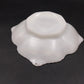 Anchor Hocking Milk Glass Serving Bowl Raised Grape & Leaf Motif Gold Trim 8.5"