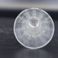 Vintage Lenox Optika Full Lead Crystal Bud Vase Clear Swirl 7 Inch