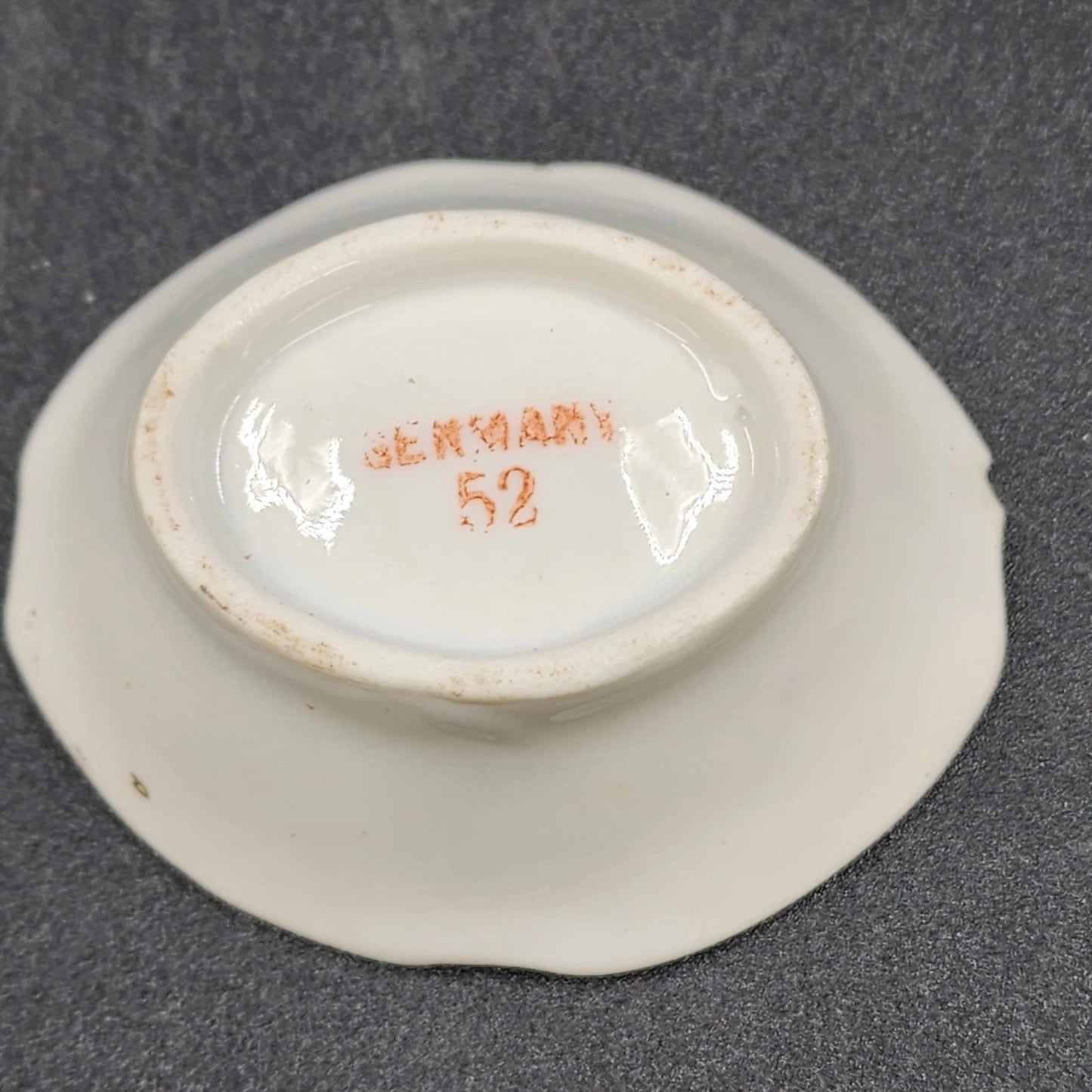 5 Salt Cellars Berry Bowls Floral Gold Gilt China Dresden Germany Pattern 52