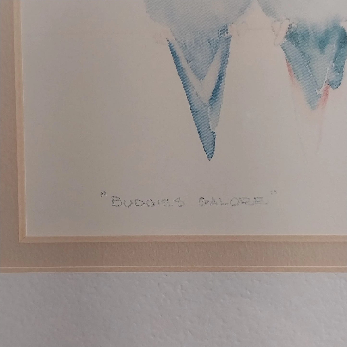 Valerie Pfeiffer Budgies Galore Framed Art Print Bird Watercolor