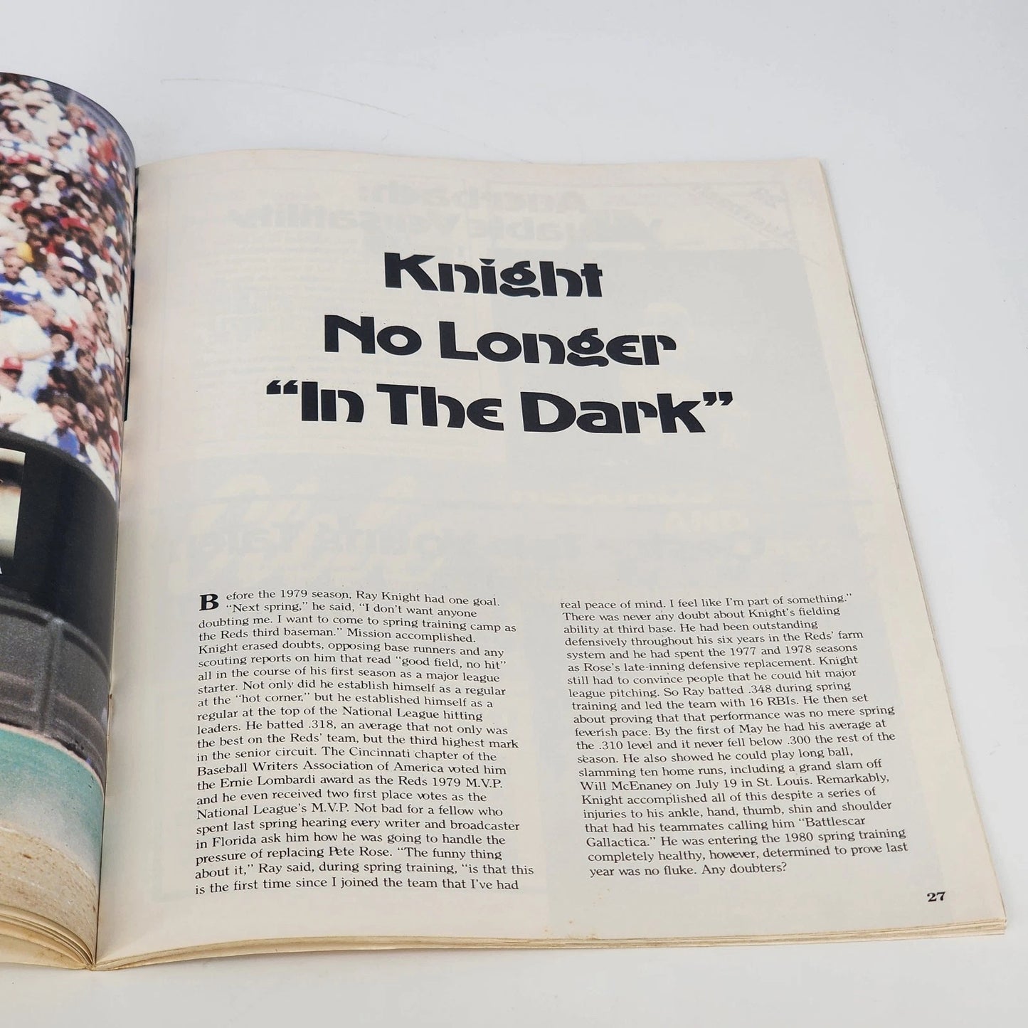 Cincinnati Reds 1980 Yearbook MLB Vintage Baseball Magazine Collectible