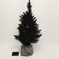 24 Inch Lighted Halloween Tree w 11 Hanging Ornaments Orange Lights Ghost Witch